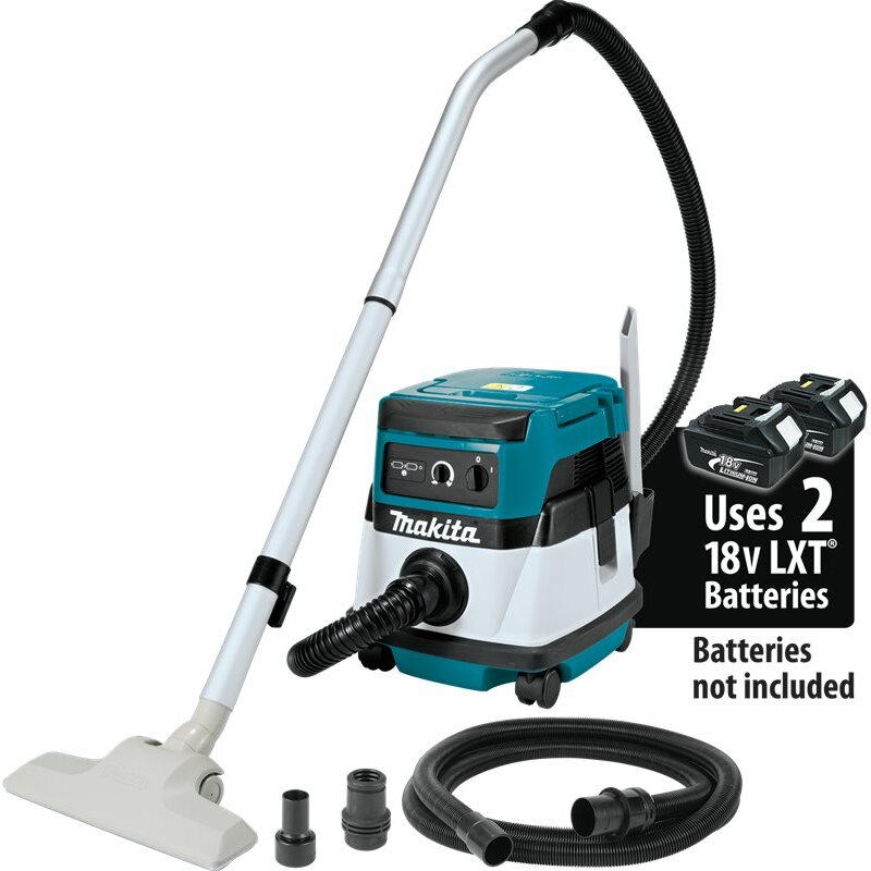 Makita XCV04Z 18V X2 (36V) LXT Lithium-Ion Cordless/Corded 2.1 Gallon HEPA Filter Dry Dust Extractor/Vacuum, Tool Only Makita XCV04Z 18V X2 (36V) LXT Lithium-Ion Cordless/Corded 2.1 Gallon HEPA Filter Dry Dust Extractor/Vacuum, Tool Only