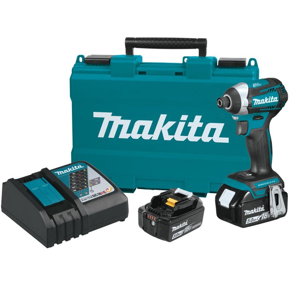 Makita XDT14T  18V LXT Lithium-Ion Brushless Cordless Quick-Shift Mode 3-Speed Impact Driver Kit (5.0Ah)