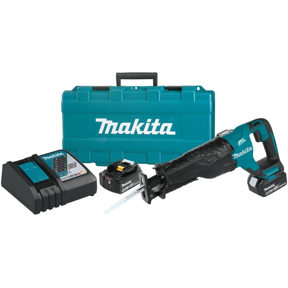 Makita XRJ05T 18V Brushless Reciprocating Saw Kit 5.0Ah Makita XRJ05T 18V Brushless Reciprocating Saw Kit 5.0Ah