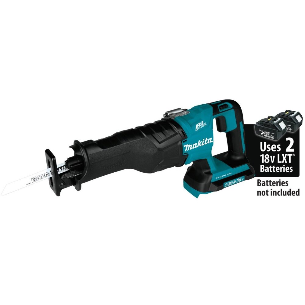 Makita XRJ06Z  18V X2 LXT Lithium-Ion (36V) Brushless Cordless Reciprocating Saw, Tool Only
