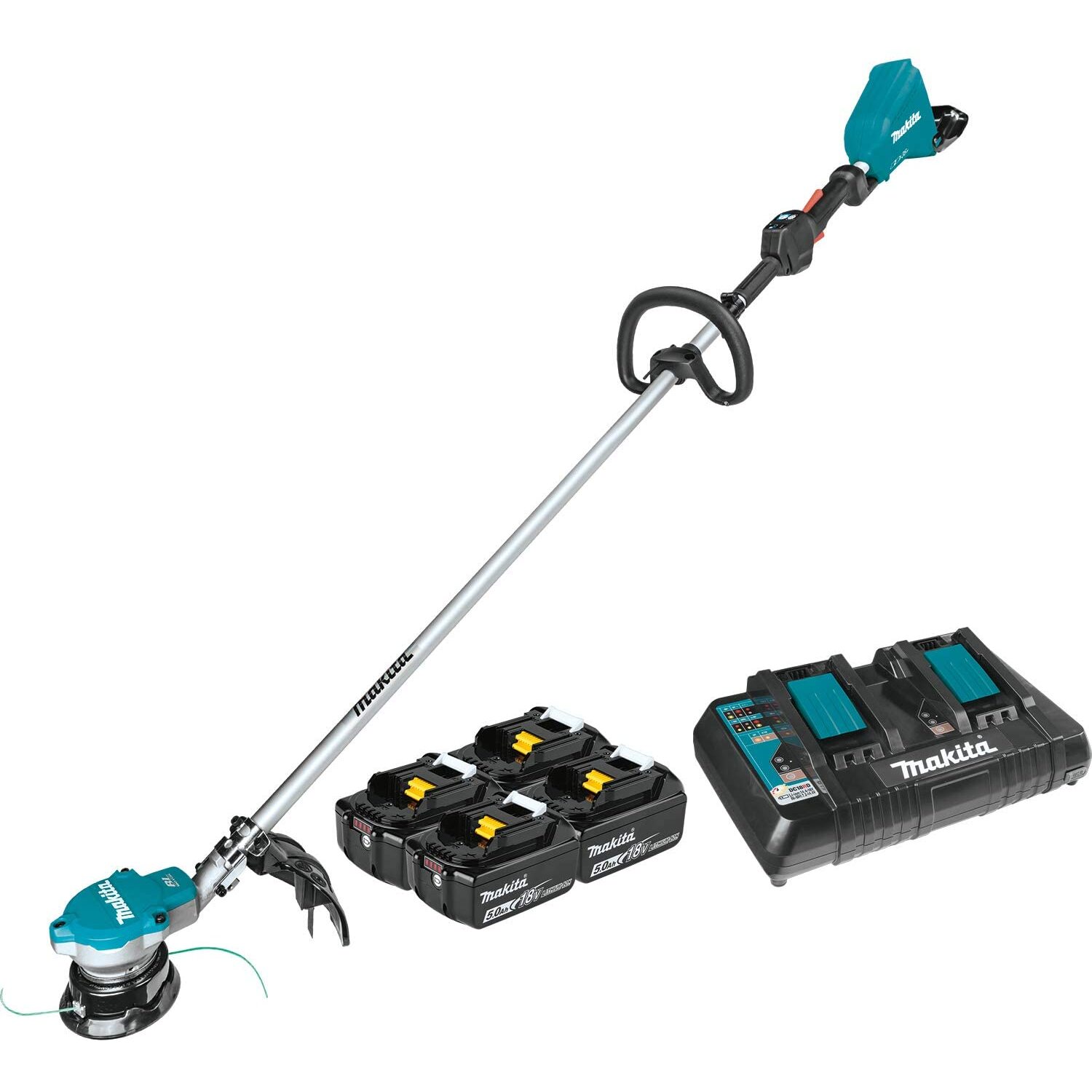 Makita XRU15PT1  String Trimmer 18Vx2 Kit Includes (4) 5.0A