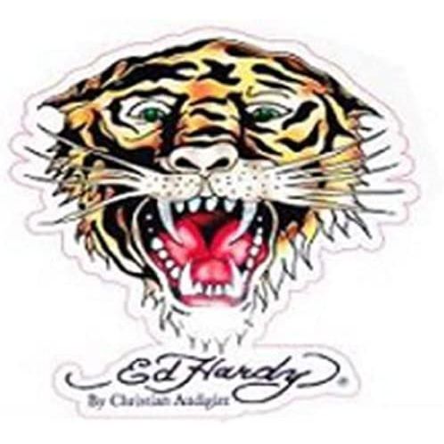 Auto Expressions 800001547 Ed Hardy Tiger Cling Bling Decal Auto Expressions 800001547 Ed Hardy Tiger Cling Bling Decal