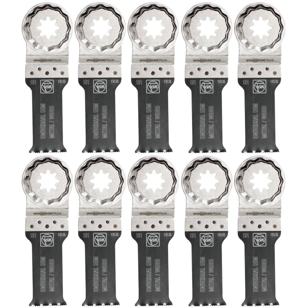 Fein 6-35-02-151-29-0 1-1/8" E-Cut Universal Saw Blades - 10 Per Package (63502151290) Fein 6-35-02-151-29-0 1-1/8" E-Cut Universal Saw Blades - 10 Per Package (63502151290)