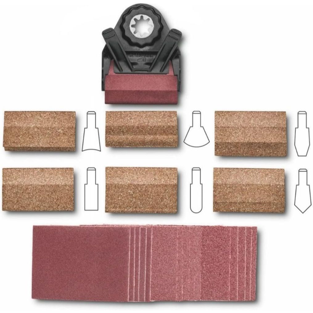 Fein 6-38-10-031-01-0  22-piece Profile Sanding Set - StarLock Plus Mount (63810031010)