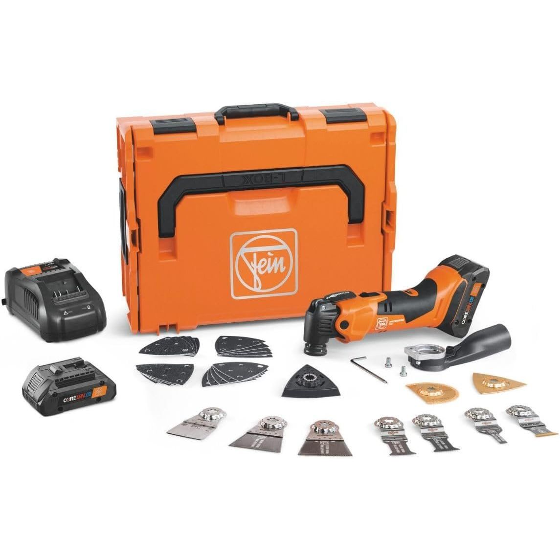 Fein Multimaster AMM 500 Plus Top 4.0 Ah AS Cordless Oscillating Multi-Tool Kit with 18V AMPShare Battery System (71293861090) Fein Multimaster AMM 500 Plus Top 4.0 Ah AS Cordless Oscillating Multi-Tool Kit with 18V AMPShare Battery System (71293861090)