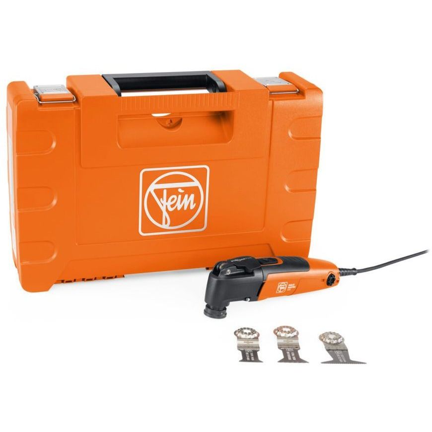 Fein MM 300 PLUS START Multimaster 300 Corded Oscillating 250W Multi-Tool Kit with 3 Accessories and Case (72297261090) Fein MM 300 PLUS START Multimaster 300 Corded Oscillating 250W Multi-Tool Kit with 3 Accessories and Case (72297261090)