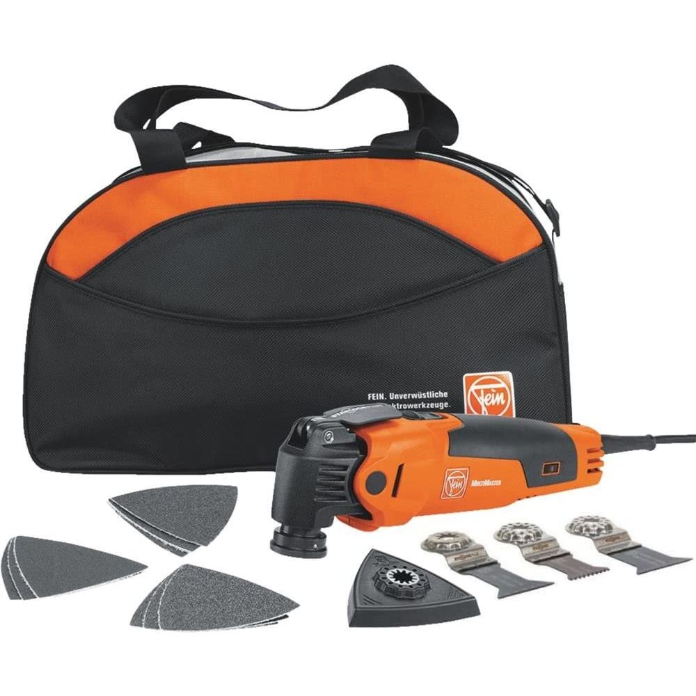 Fein MM 500 START KIT Multimaster 500 Corded Oscillating 350W Multi-Tool Kit with 13 Accessories and Storage Bag (72295264090) Fein MM 500 START KIT Multimaster 500 Corded Oscillating 350W Multi-Tool Kit with 13 Accessories and Storage Bag (72295264090)
