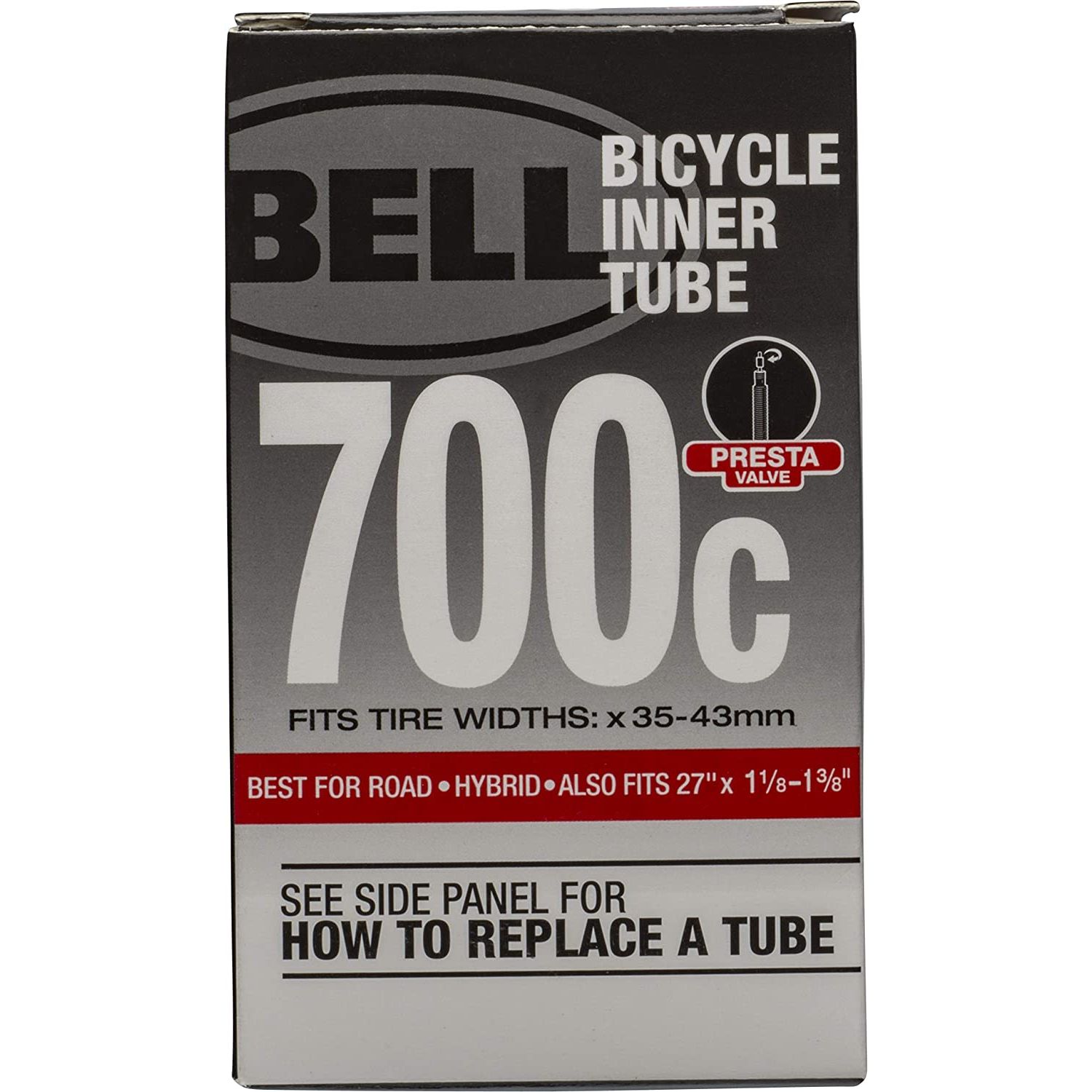 Bell 7109090  Bike Inner Tube with Presta Valve 700c x 35-43mm