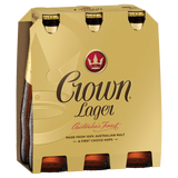 Crown Lager 375mL Bottles 24 Pack