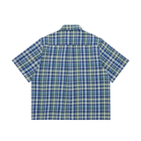 Carlton Dry Short Sleeve Blue Check Flanno