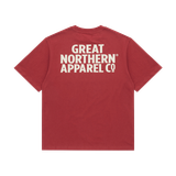 Great Northern Apparel Co Wordmark Tee Maroon XXXL
