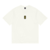 Hard Rated Can Embroidered Tee Cream L