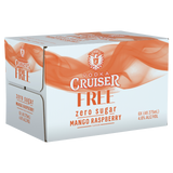 Vodka Cruiser Free Mango Raspberry 275mL Bottles 24 Pack