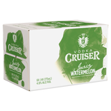 Vodka Cruiser Juicy Watermelon 275mL Bottles 24 Pack