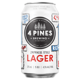 4 Pines Japanese Lager 375mL Cans 18 Pack