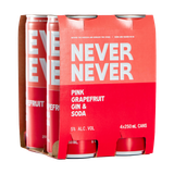 Never Never Grapefruit Gin & Soda 5% 250mL Cans 24 Pack
