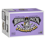 Brookvale Union Vodka Passionfruit 330mL Cans 24 Pack