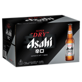 Asahi Super Dry 330mL Bottles 24 Pack
