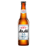 Asahi Super Dry 3.5% 330mL Bottles 24 Pack
