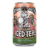 Brookvale Union Vodka Peach Iced Tea 330mL Cans 24 Pack