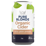 Pure Blonde Organic Cider 375mL Cans 30 Pack
