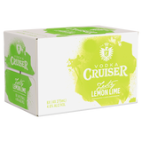 Vodka Cruiser Zesty Lemon Lime 275mL Bottles 24 Pack