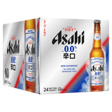Asahi Super Dry 0.0% 330mL Bottles 24 Pack