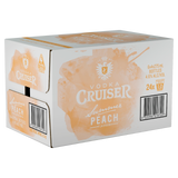 Vodka Cruiser Summer Peach 275mL Bottles 24 Pack