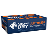 Carlton Dry Juicy Mango 330mL Cans 24 Pack