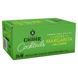 Cruiser Cocktails Lime Magarita 5.5% 275mL Cans 24 Pack