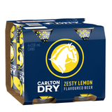 Carlton Dry Zesty Lemon 330mL Cans 24 Pack