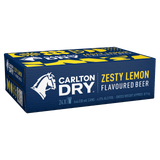 Carlton Dry Zesty Lemon 330mL Cans 24 Pack