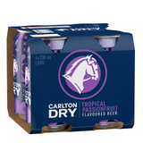 Carlton Dry Tropical Passionfruit 330mL Cans 24 Pack