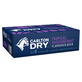 Carlton Dry Tropical Passionfruit 330mL Cans 24 Pack