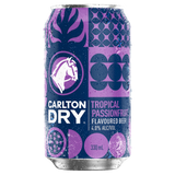 Carlton Dry Tropical Passionfruit 330mL Cans 24 Pack