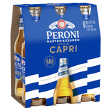 Peroni Nastro Azzurro Capri 4.2% 330mL Bottles 24 Pack