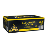 Hard Rated Alcoholic Lemon 4.5% 375mL Cans 24 Pack