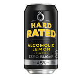 Hard Rated Alcoholic Lemon Zero Sugar 4.5% 375mL Cans 30 Pack