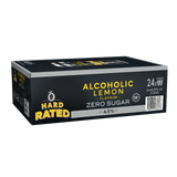 Hard Rated Alcoholic Lemon Zero Sugar 4.5% 375mL Cans 24 Pack