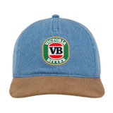 Victoria Bitter Denim and Suede Lazy Cap