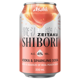 Asahi Zeitaku Shibori Peach 4.0% 330mL Cans 24 Pack