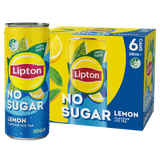 Lipton Iced Tea Lemon No Sugar 240mL Cans 24 Pack