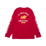 Carlton Draught Classic Red Logo Long Sleeve Tee L