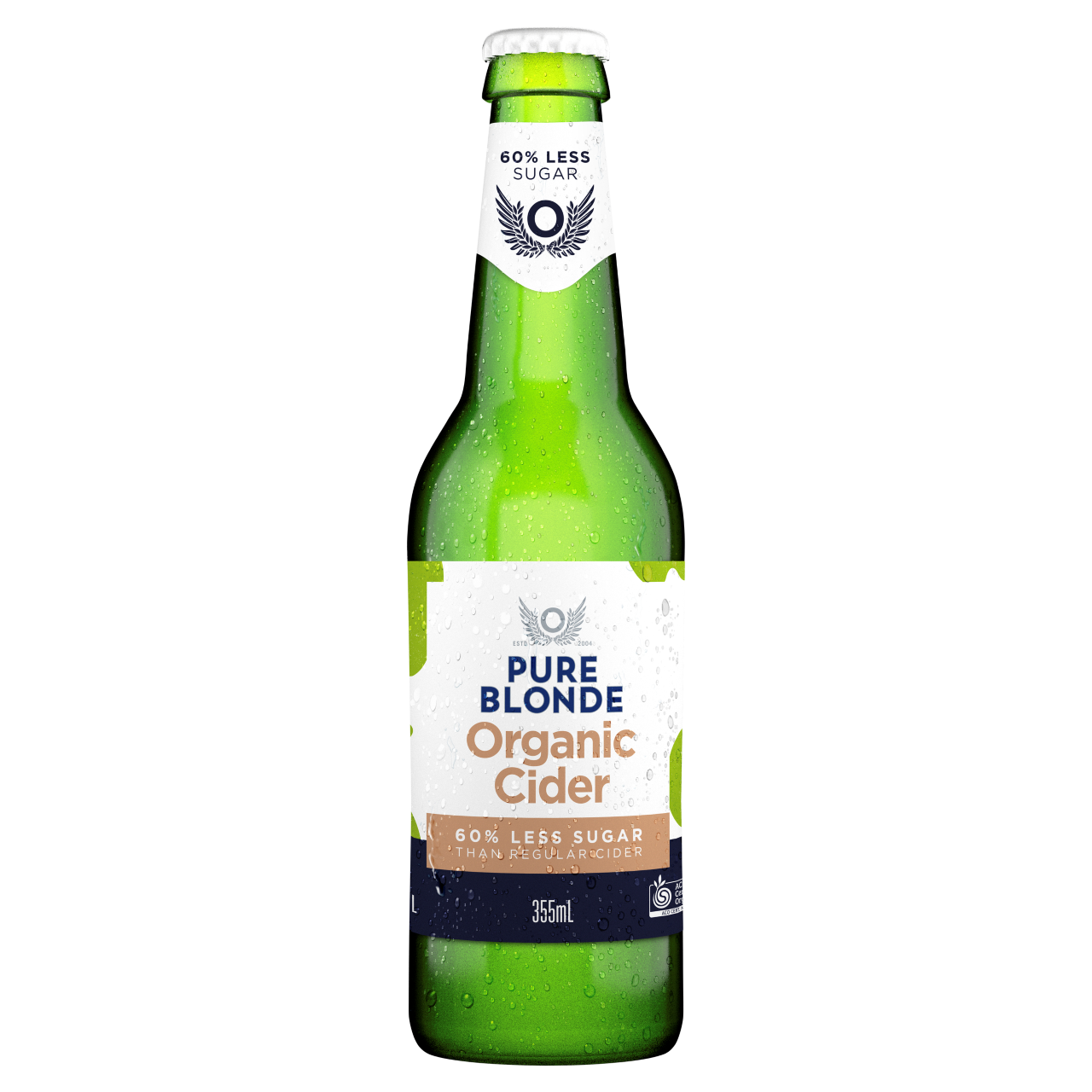 Pure Blonde Organic Cider 355mL Bottles 24 Pack Drinks Cart