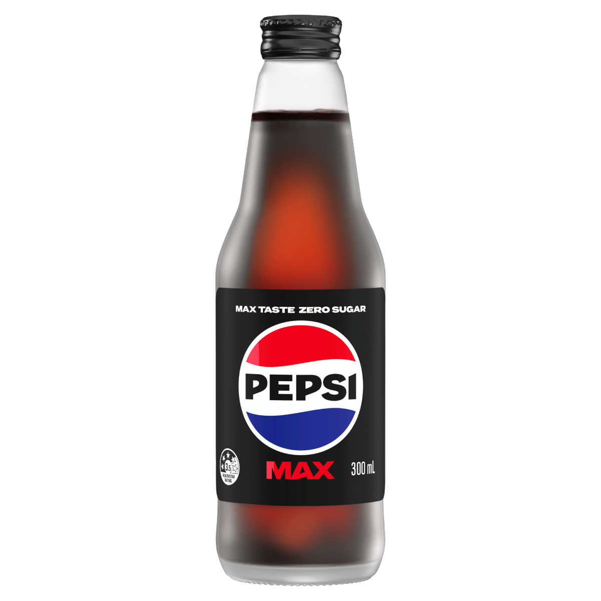 Pepsi Max 300mL Glass Bottle 24 Pack - Drinks Cart