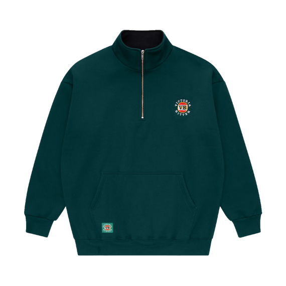VB Green 1/4 Zip Sweater Aus Made XL