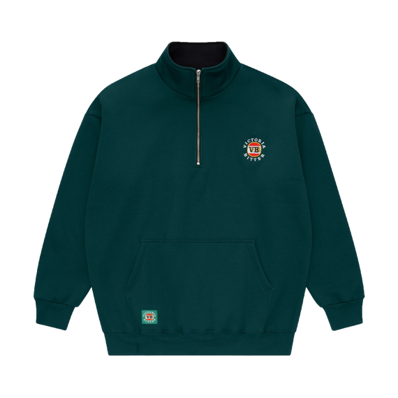 VB Green 1/4 Zip Sweater Aus Made