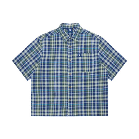 Carlton Dry Short Sleeve Blue Check Flanno 3XL