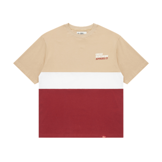 Great Northern Apparel Co Classic Block Tee Sand Charcoal M