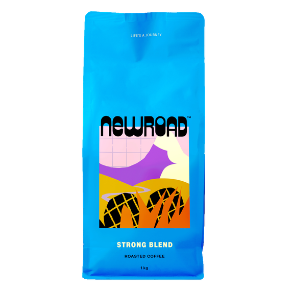New Road STRONG Espresso Beans 1KG Bag